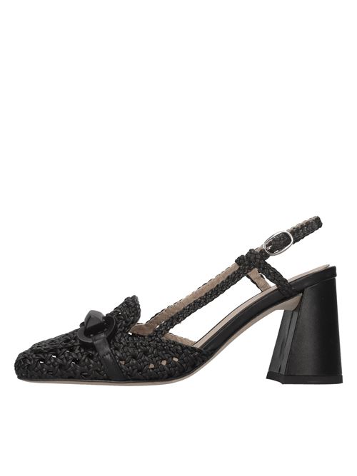 Décolleté slingback in pelle CHANTAL | 2346 INTR. G4NERO